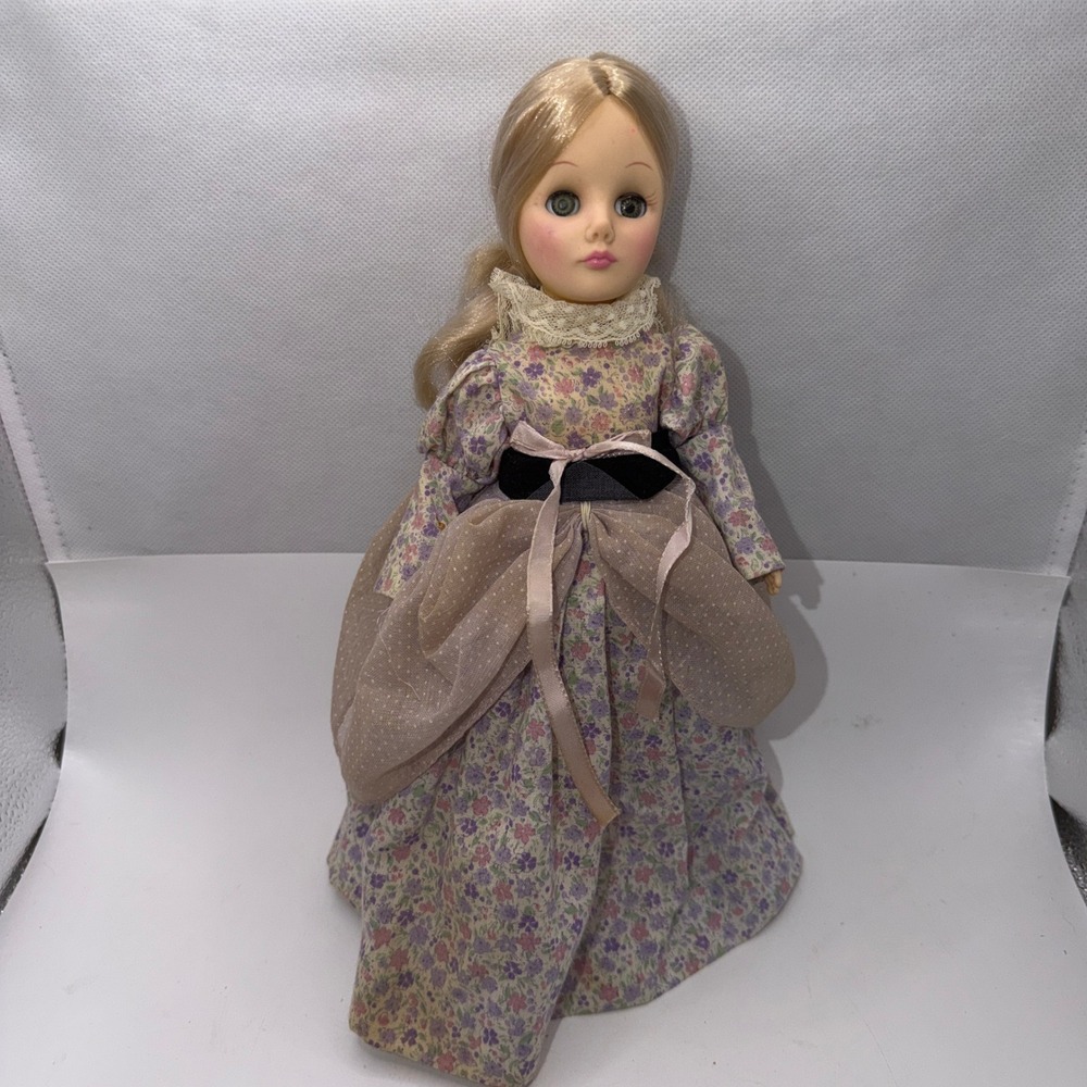 Effanbee Doll 11" Vintage 1975 Floral Prairie Dress Cottagecore Collectible Toy